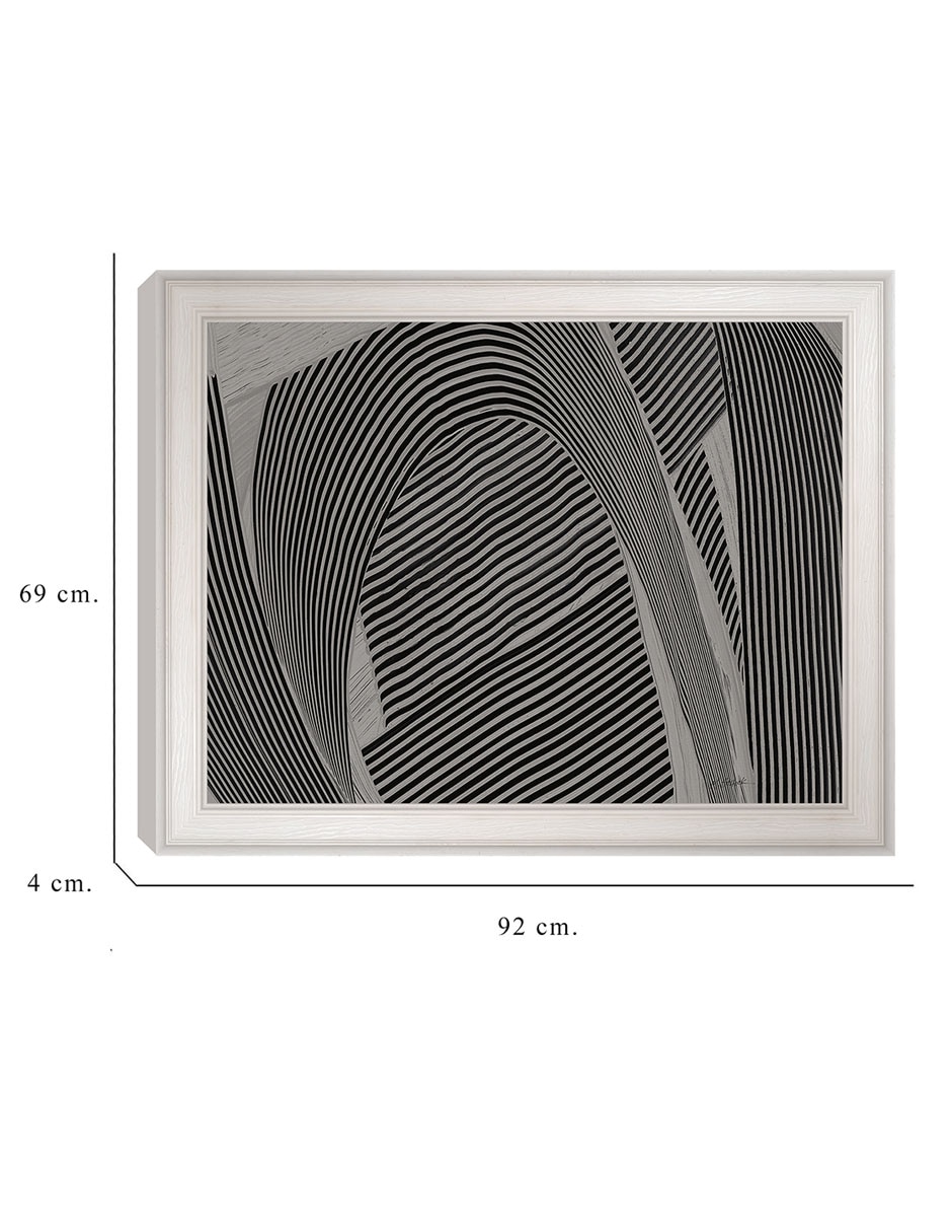 Cuadro decorativo Tejido gris I de Mike Schick técnica mixta 6