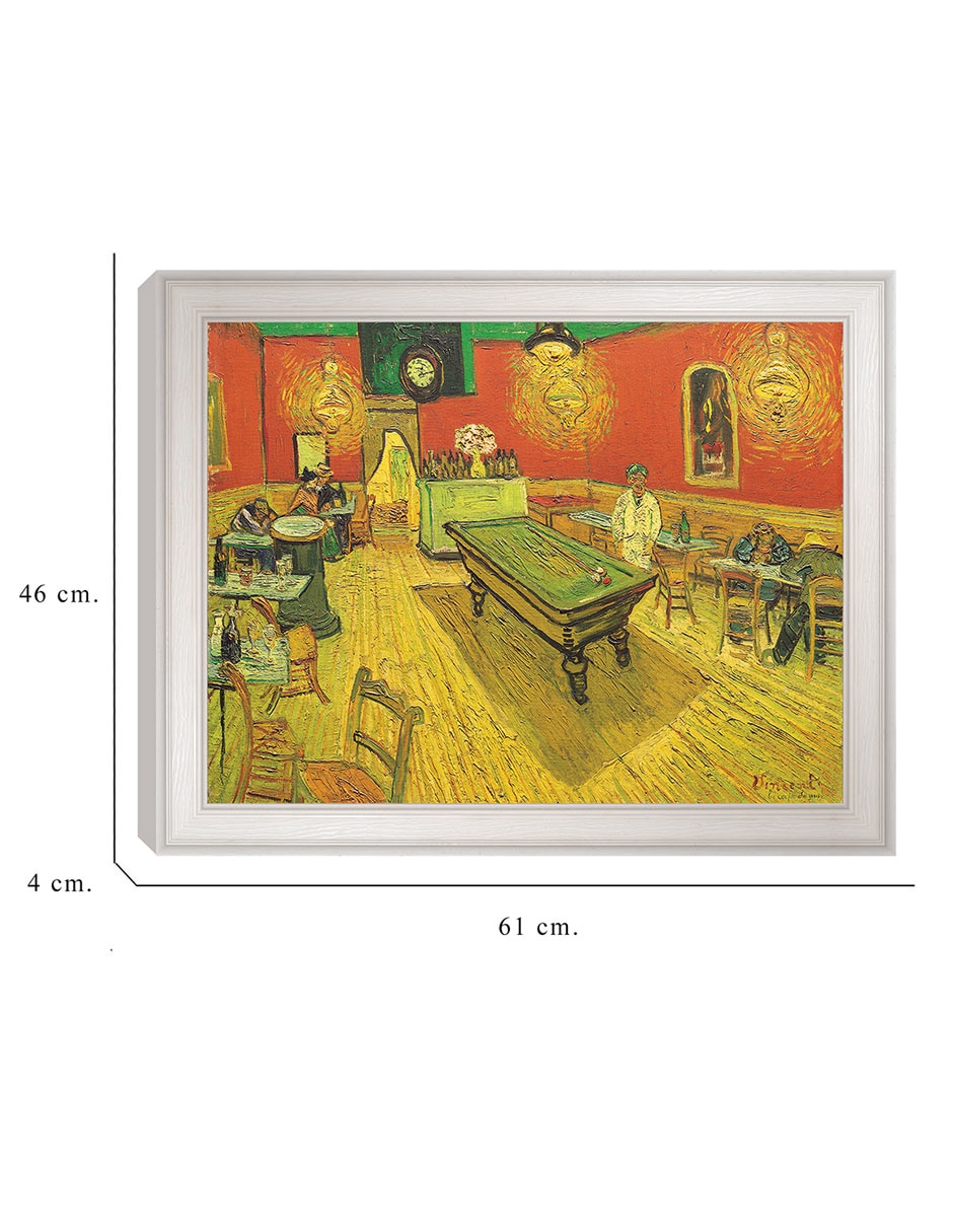 Cuadro decorativo Café nocturno con mesa de billar de Portfolio Arts Group técnica mixta 2