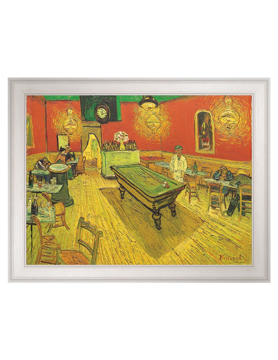 Cuadro decorativo Café nocturno con mesa de billar de Portfolio Arts Group técnica mixta