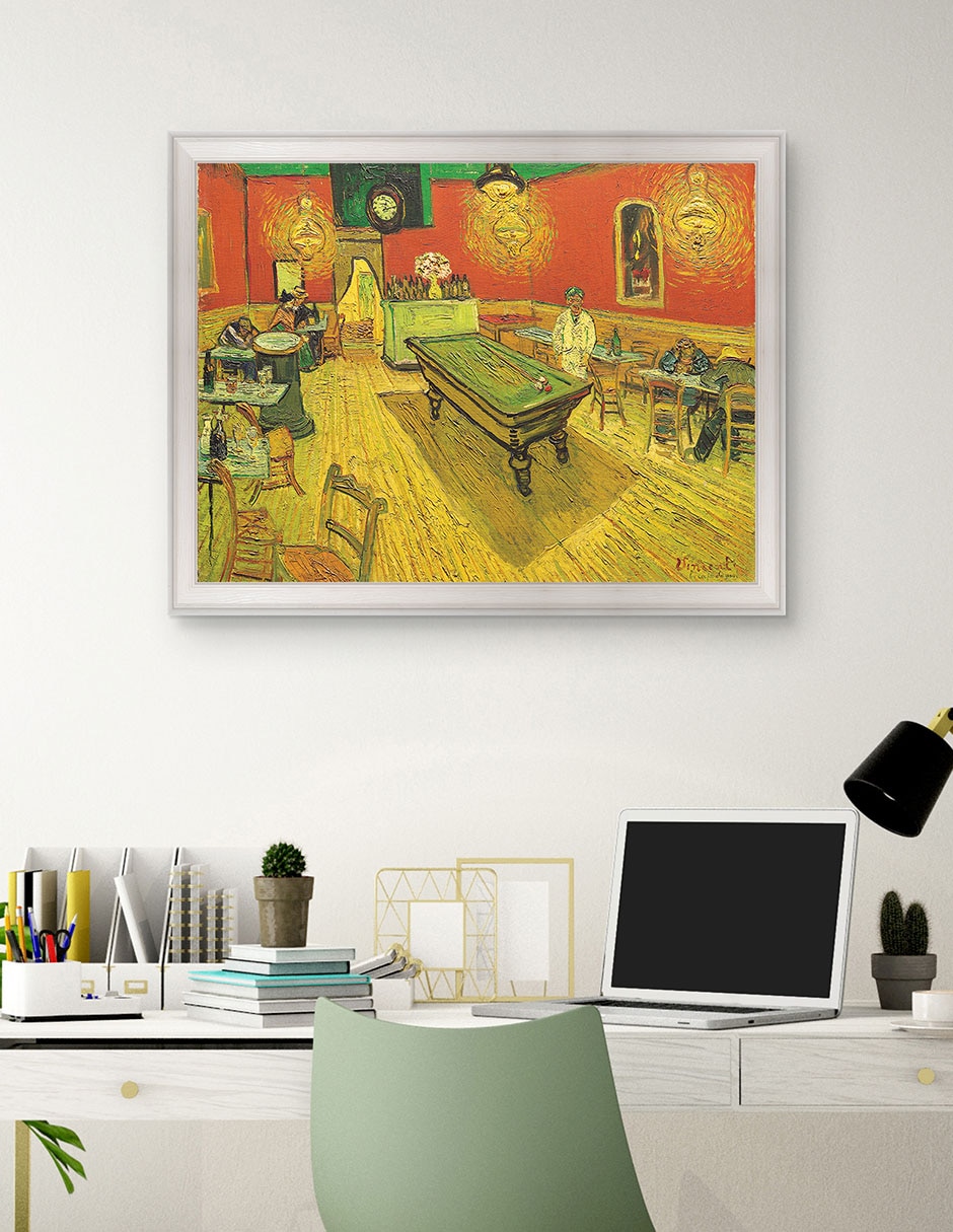 Cuadro decorativo Café nocturno con mesa de billar de Portfolio Arts Group técnica mixta 3