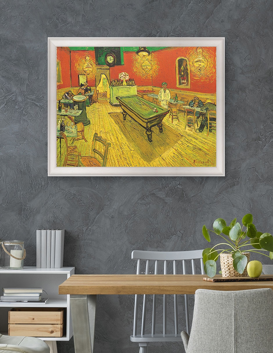 Cuadro decorativo Café nocturno con mesa de billar de Portfolio Arts Group técnica mixta 4
