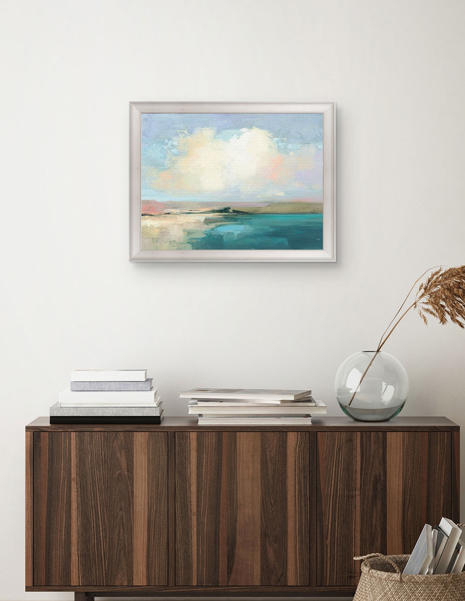 Cuadro decorativo Cielo costero de Julia Purinton técnica mixta 3