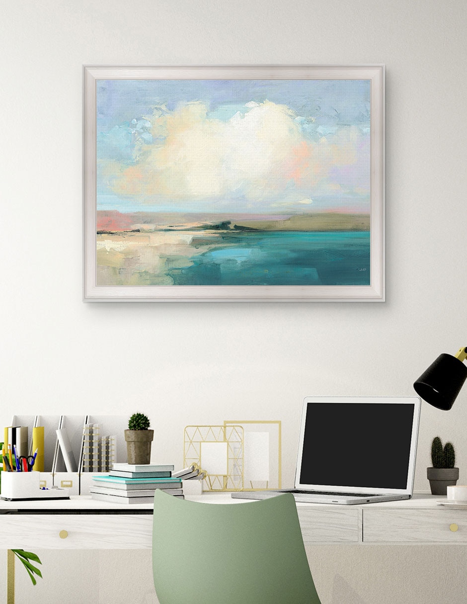 Cuadro decorativo Cielo costero de Julia Purinton técnica mixta 4