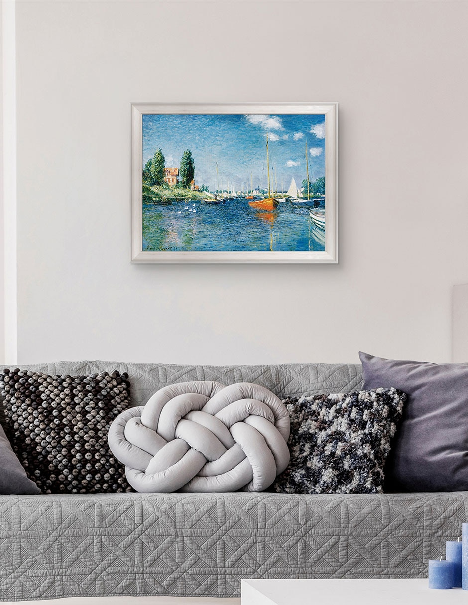 Cuadro decorativo Monet – Barcos rojos en Argenteuil de Portfolio Arts Group técnica mixta 2
