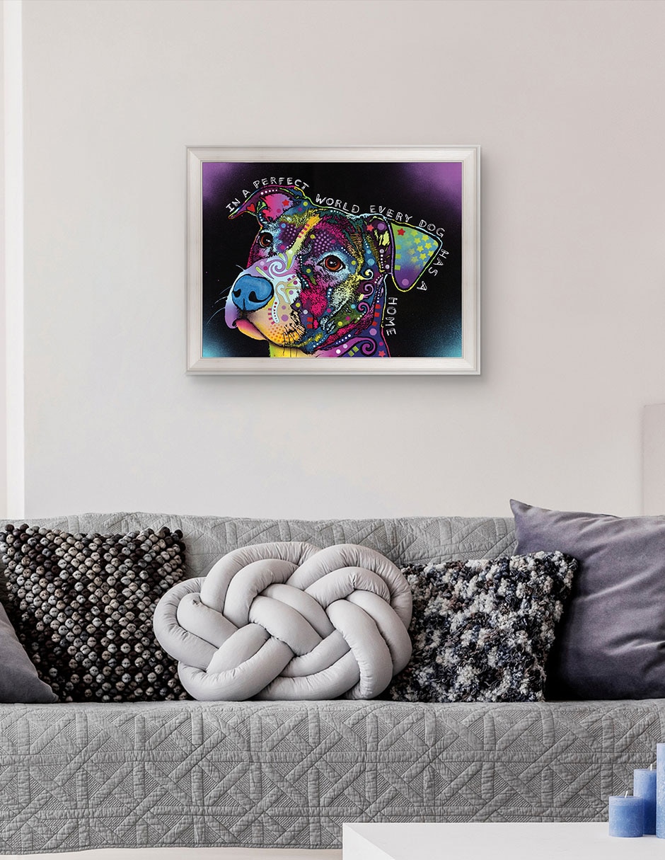 Cuadro decorativo En un mundo perfecto de Dean Russo técnica mixta 2