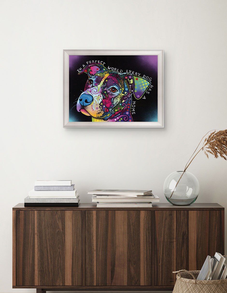 Cuadro decorativo En un mundo perfecto de Dean Russo técnica mixta 3