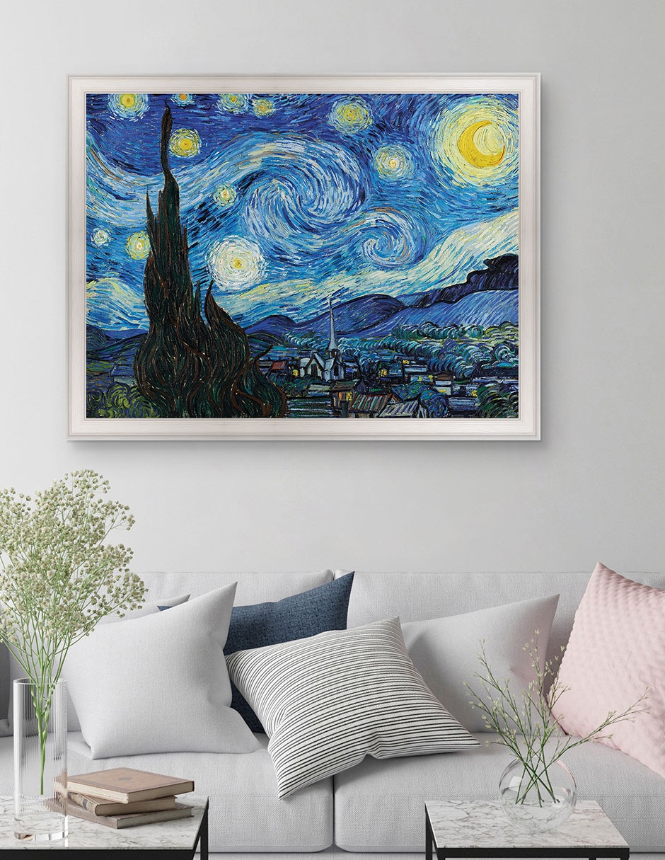 Cuadro decorativo La noche estrellada (1889 de Vincent Van Gogh técnica mixta 3