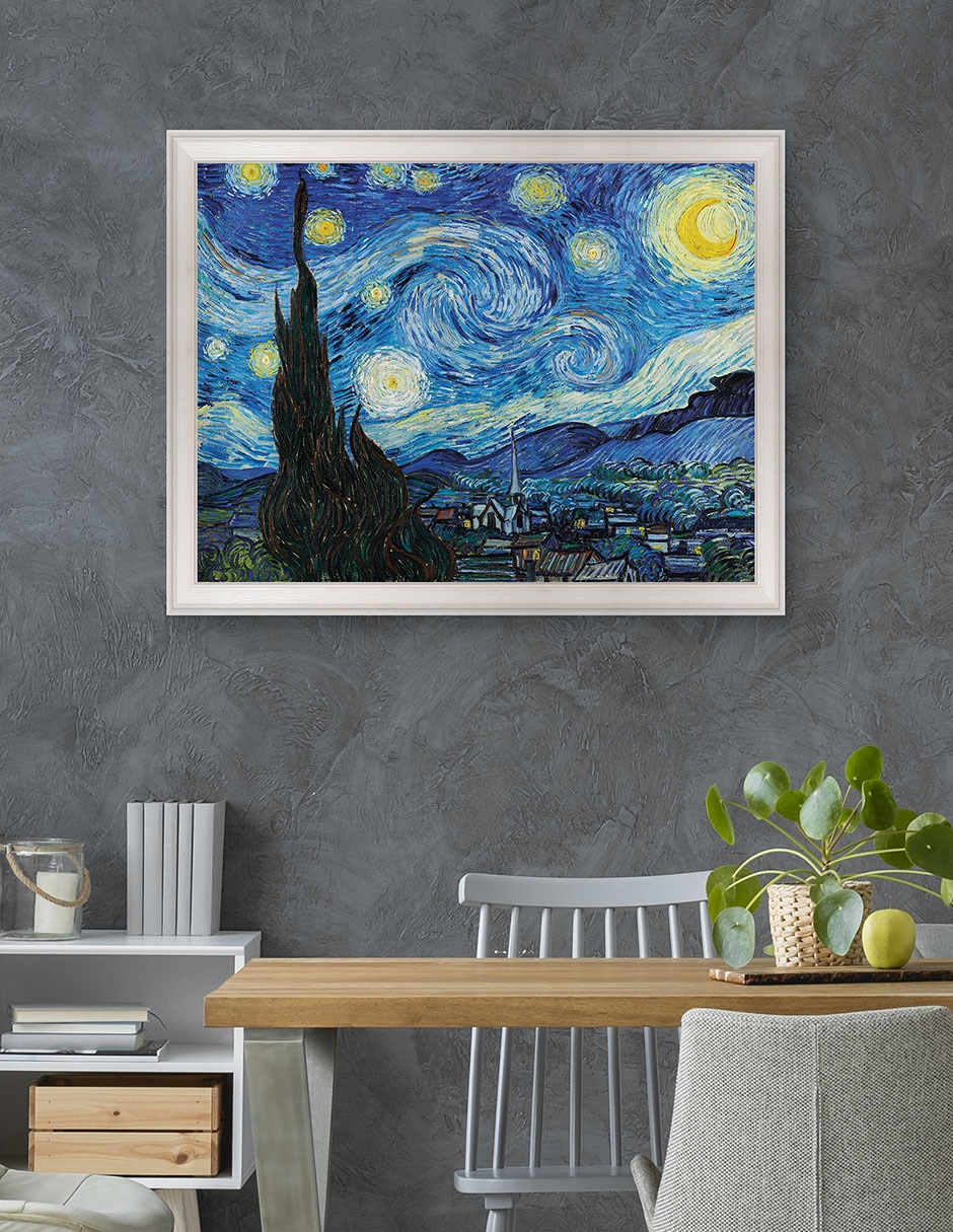 Cuadro decorativo La noche estrellada (1889 de Vincent Van Gogh técnica mixta 4