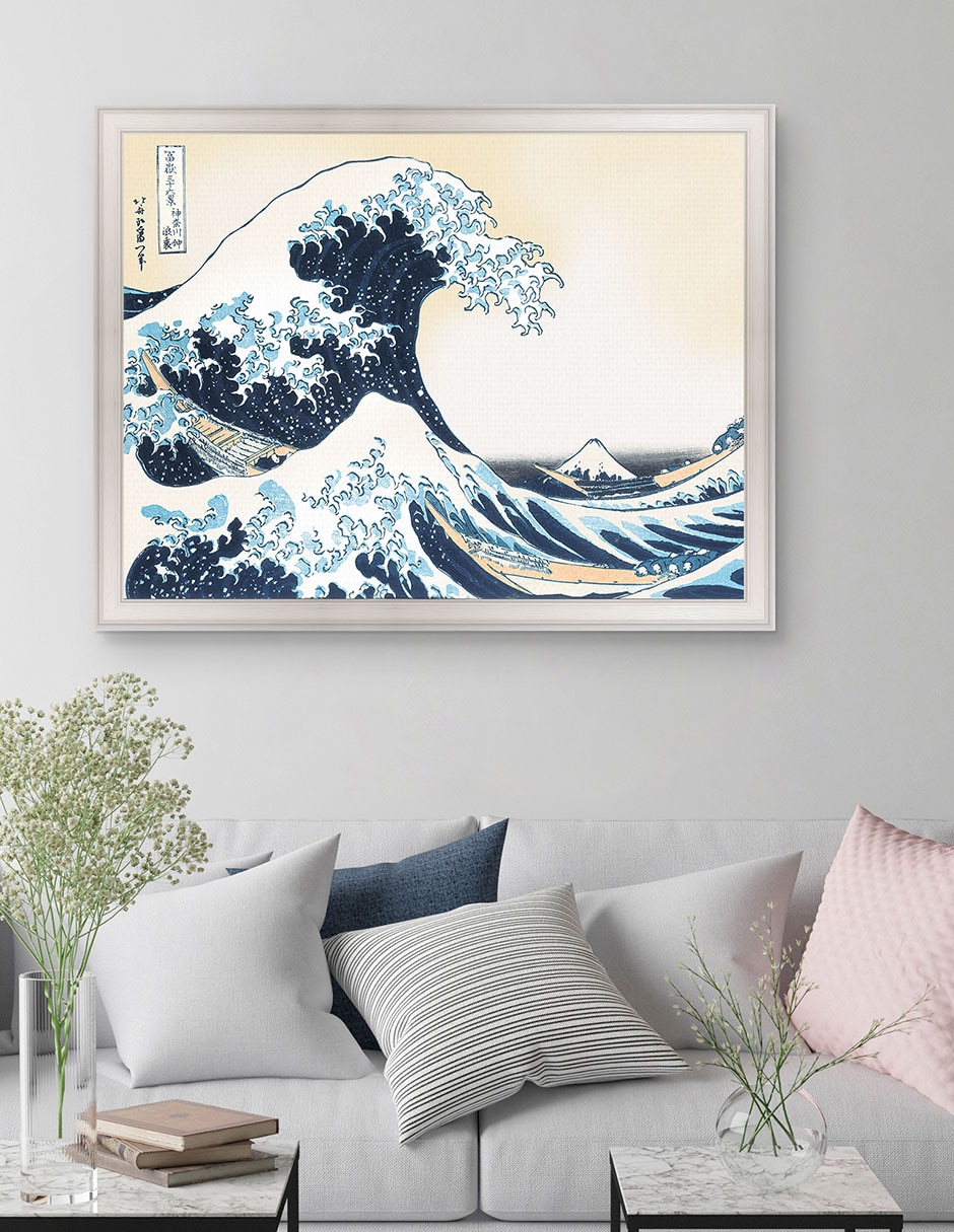 Cuadro decorativo Hokusai – La gran ola de Portfolio Arts Group técnica mixta 2