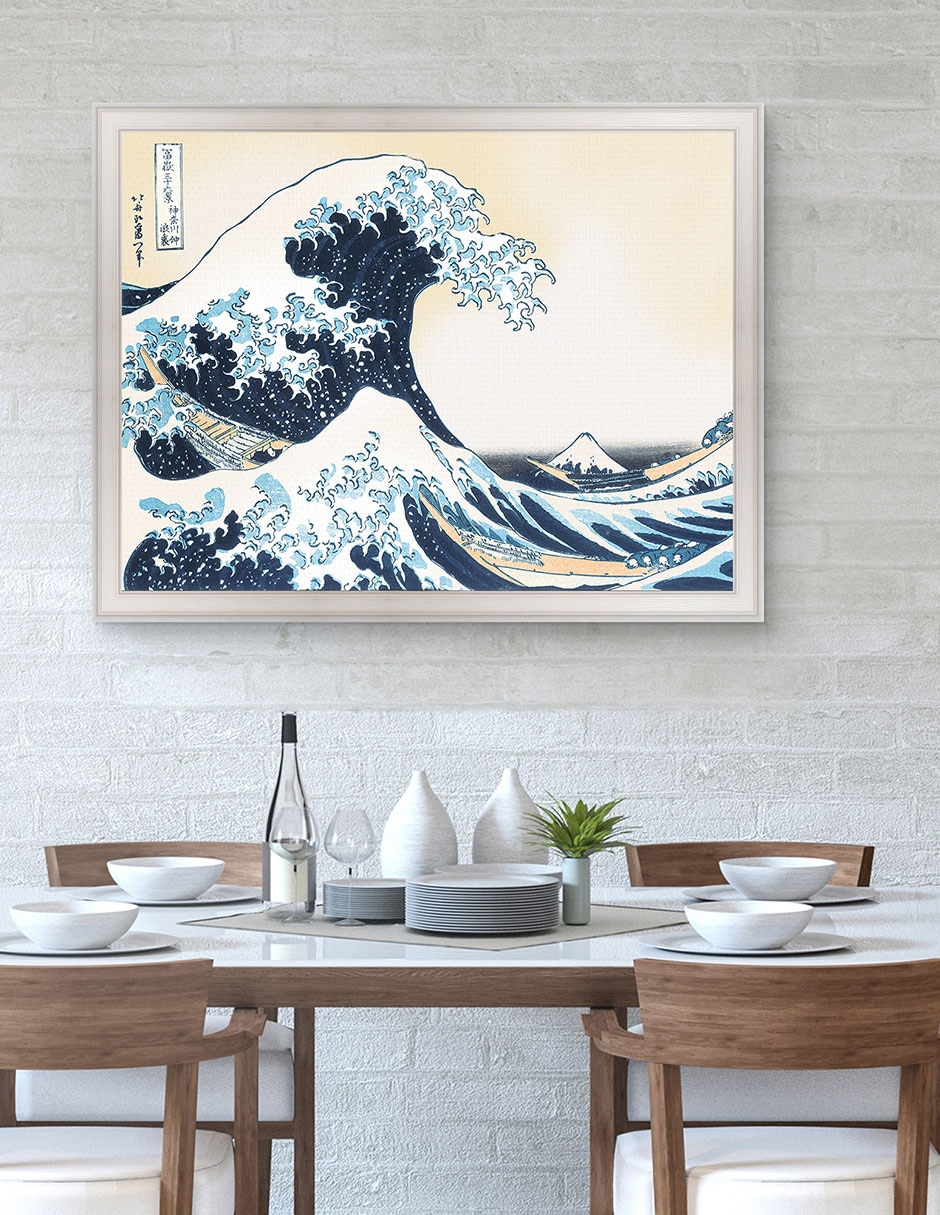 Cuadro decorativo Hokusai – La gran ola de Portfolio Arts Group técnica mixta 3