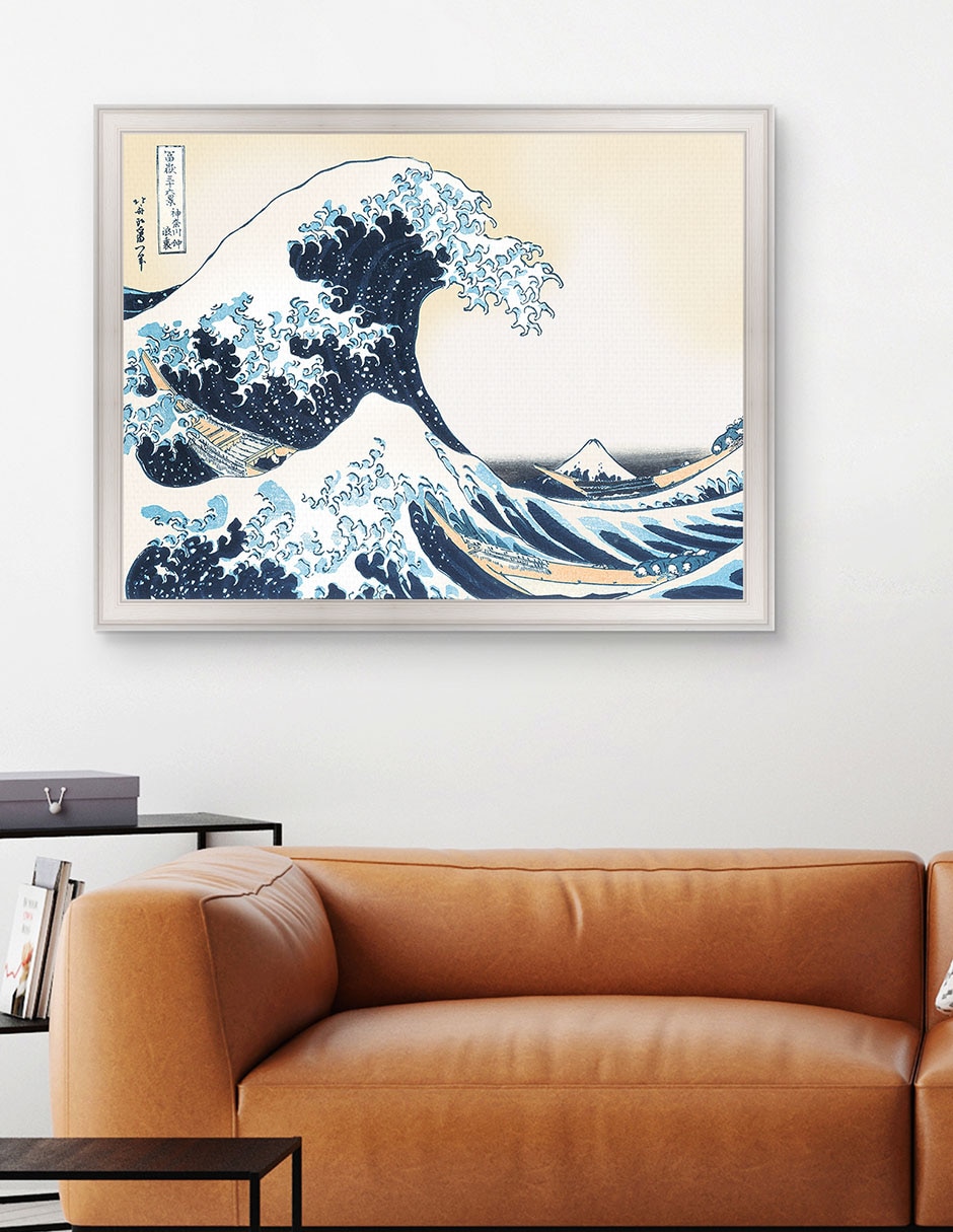 Cuadro decorativo Hokusai – La gran ola de Portfolio Arts Group técnica mixta 4