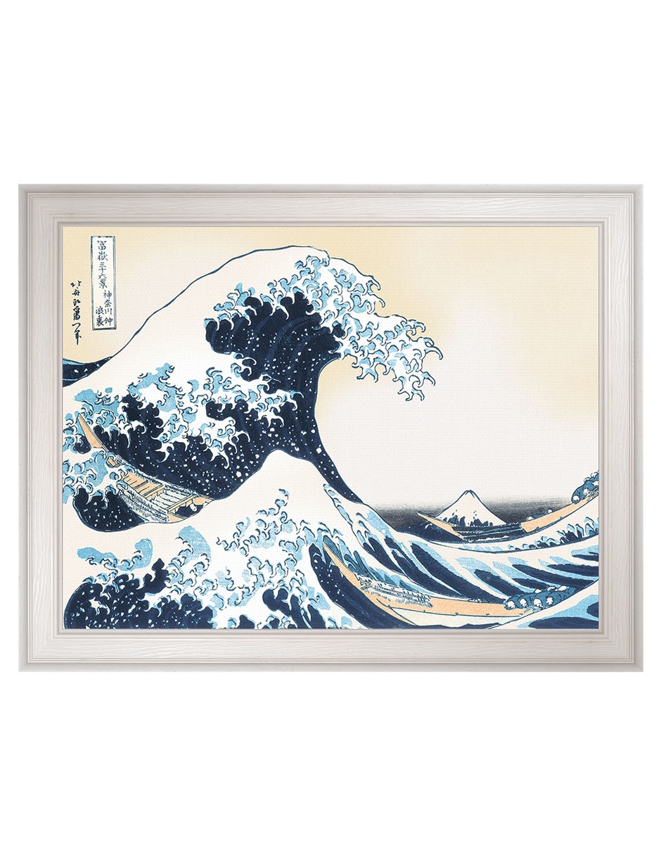 Cuadro decorativo Hokusai – La gran ola de Portfolio Arts Group técnica mixta