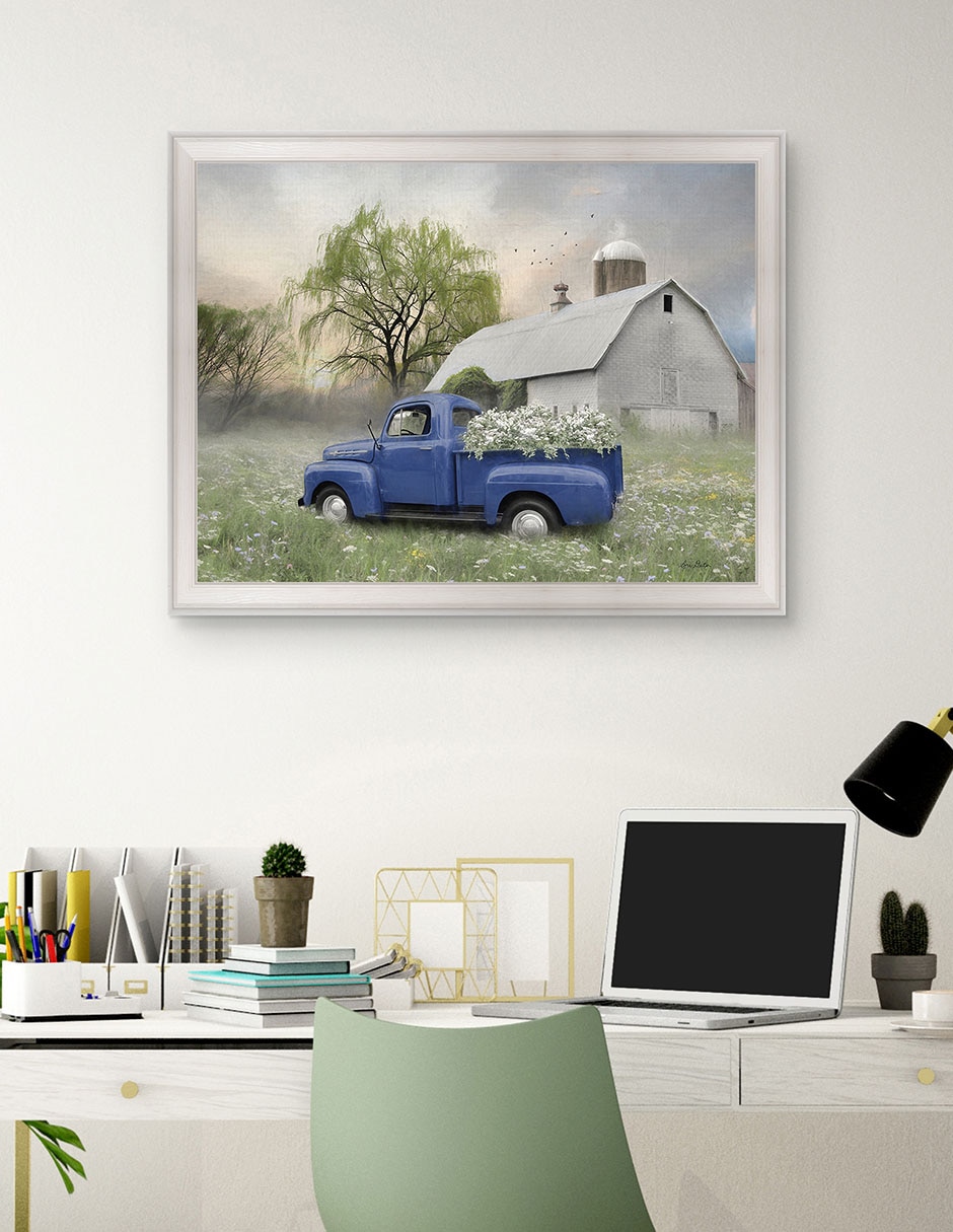 Cuadro decorativo Primavera de antaño de Lori Deiter técnica mixta 3