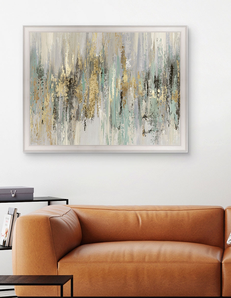 Cuadro decorativo Oro líquido I de Tom Reeves técnica mixta 4