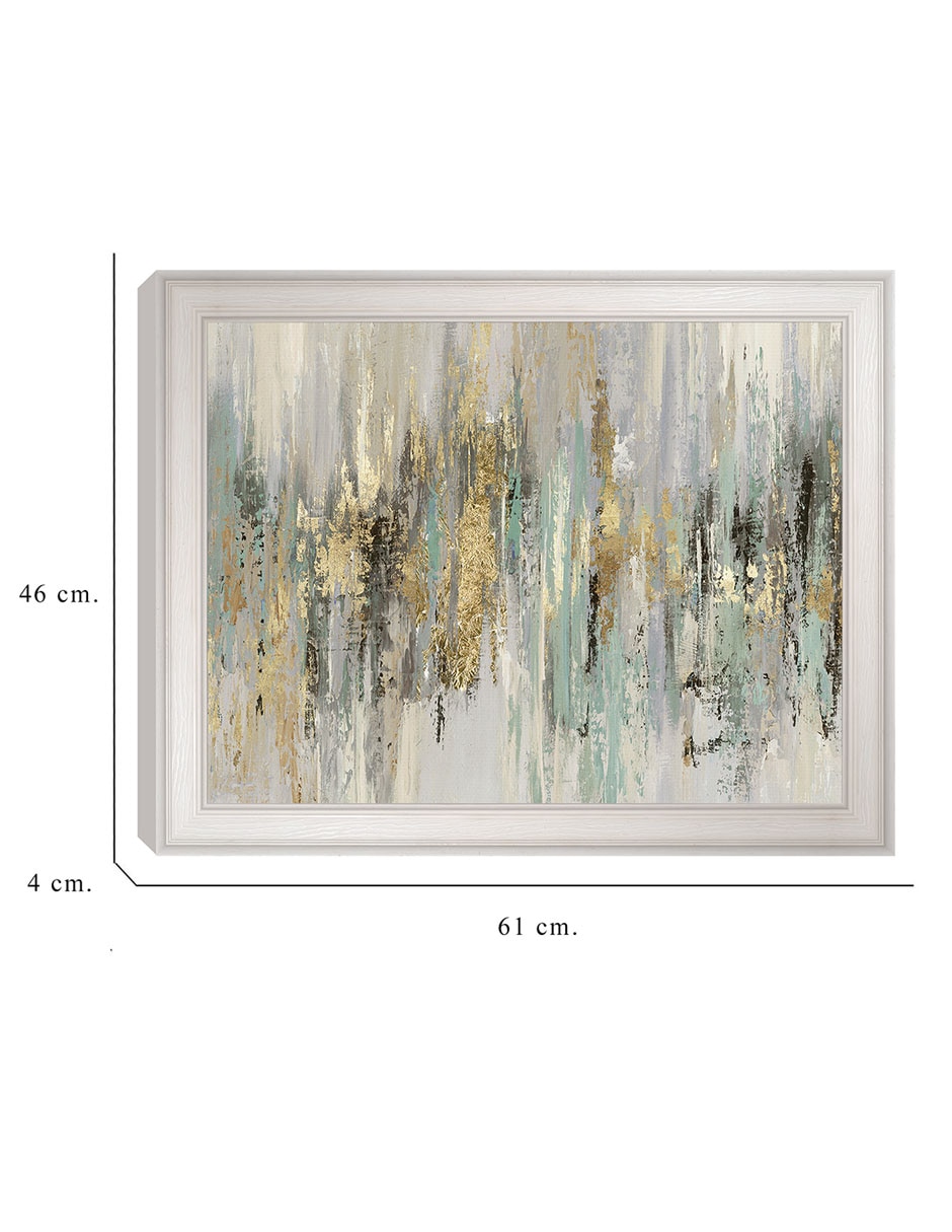 Cuadro decorativo Oro líquido I de Tom Reeves técnica mixta
