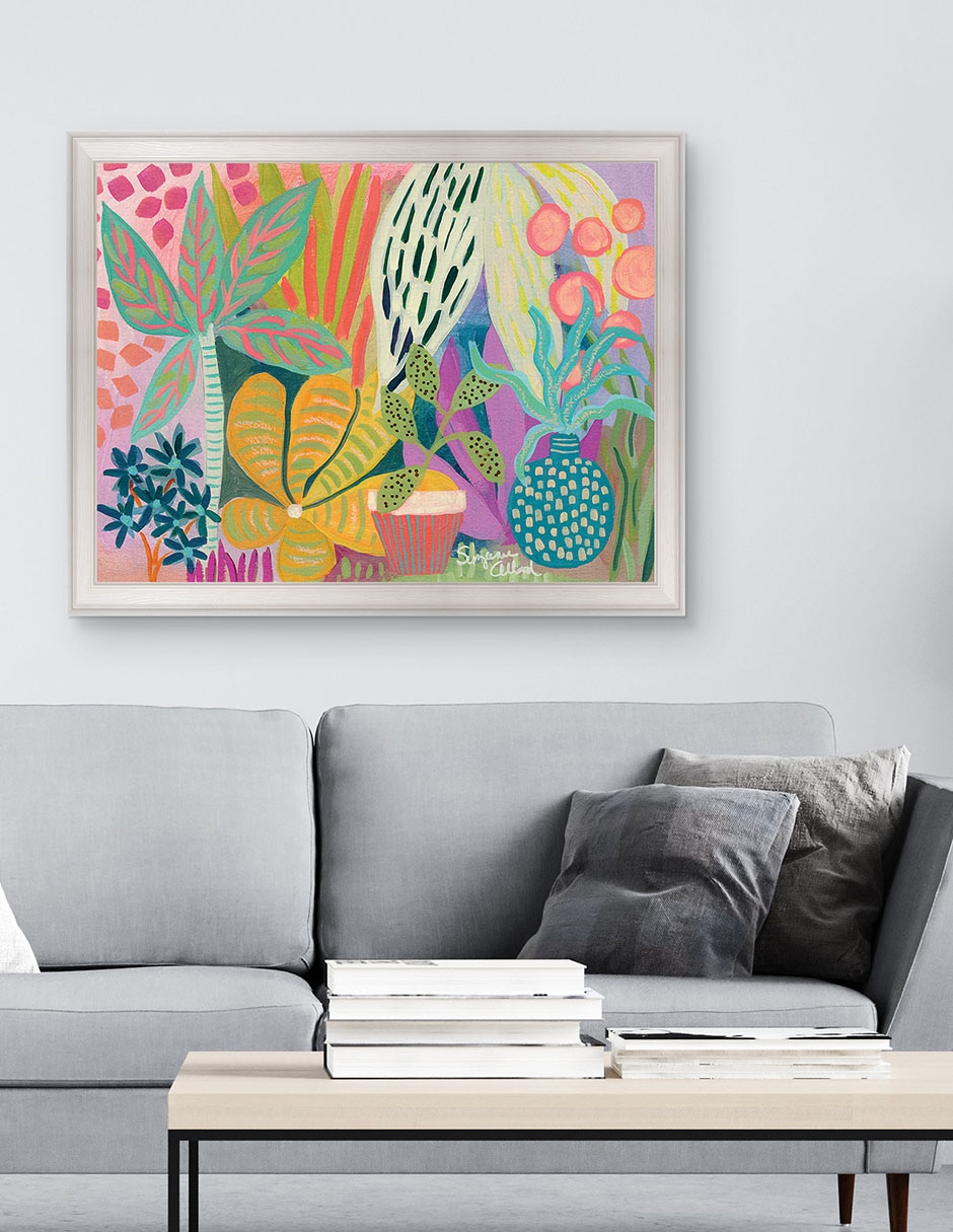 Cuadro decorativo Paraíso de palmeras de Suzanne Allard técnica mixta 2