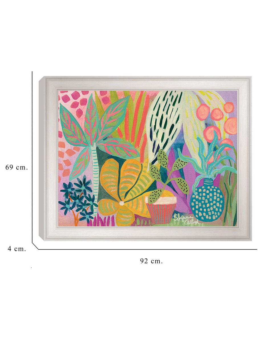 Cuadro decorativo Paraíso de palmeras de Suzanne Allard técnica mixta 6