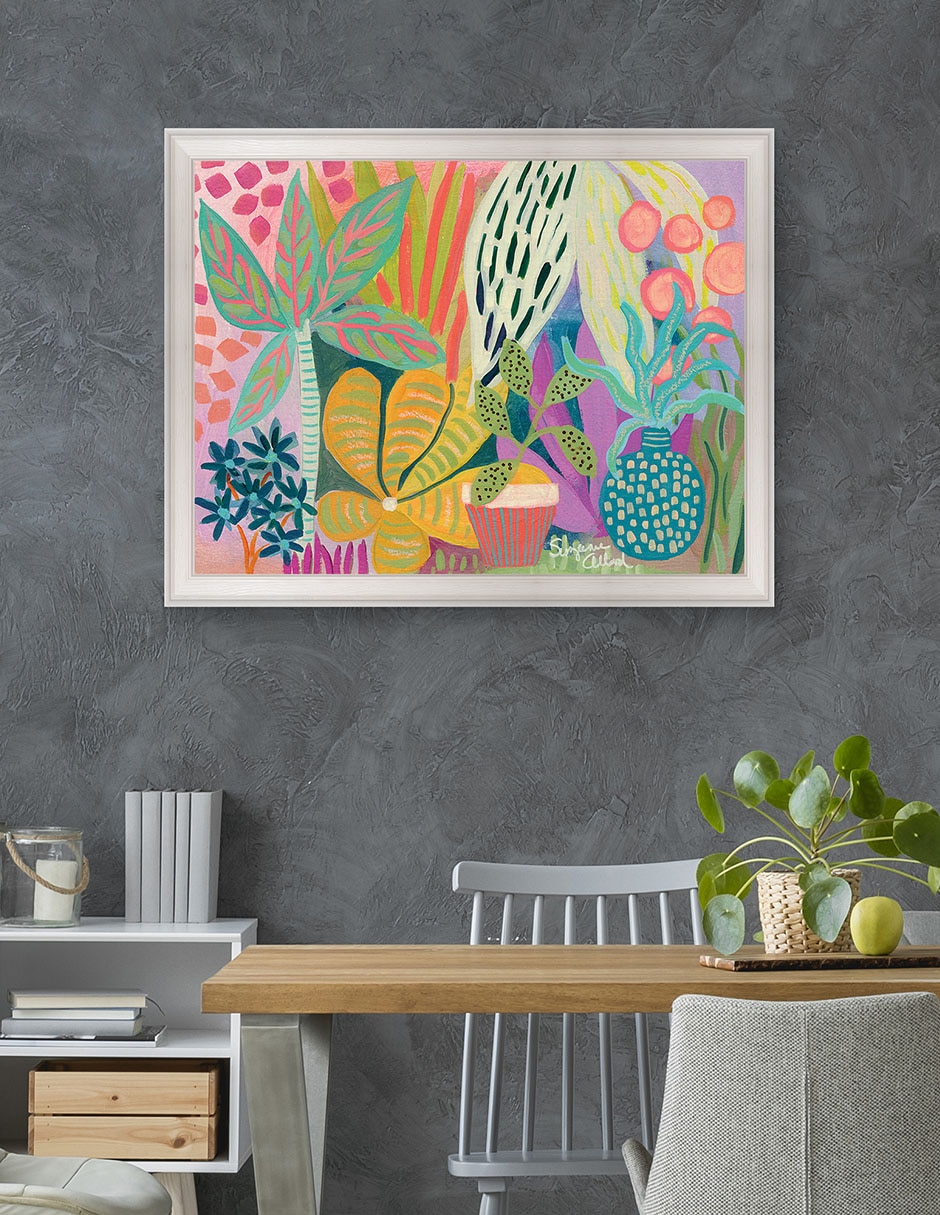 Cuadro decorativo Paraíso de palmeras de Suzanne Allard técnica mixta 4