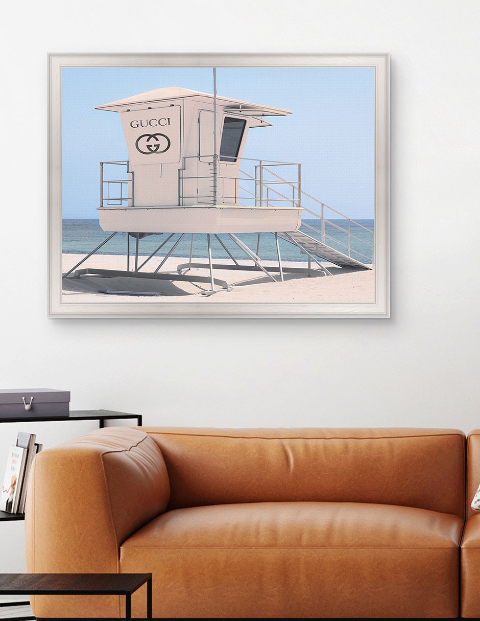 Cuadro decorativo Torre de salvavidas lujosa de Willow Brook Fine Art técnica mixta 5