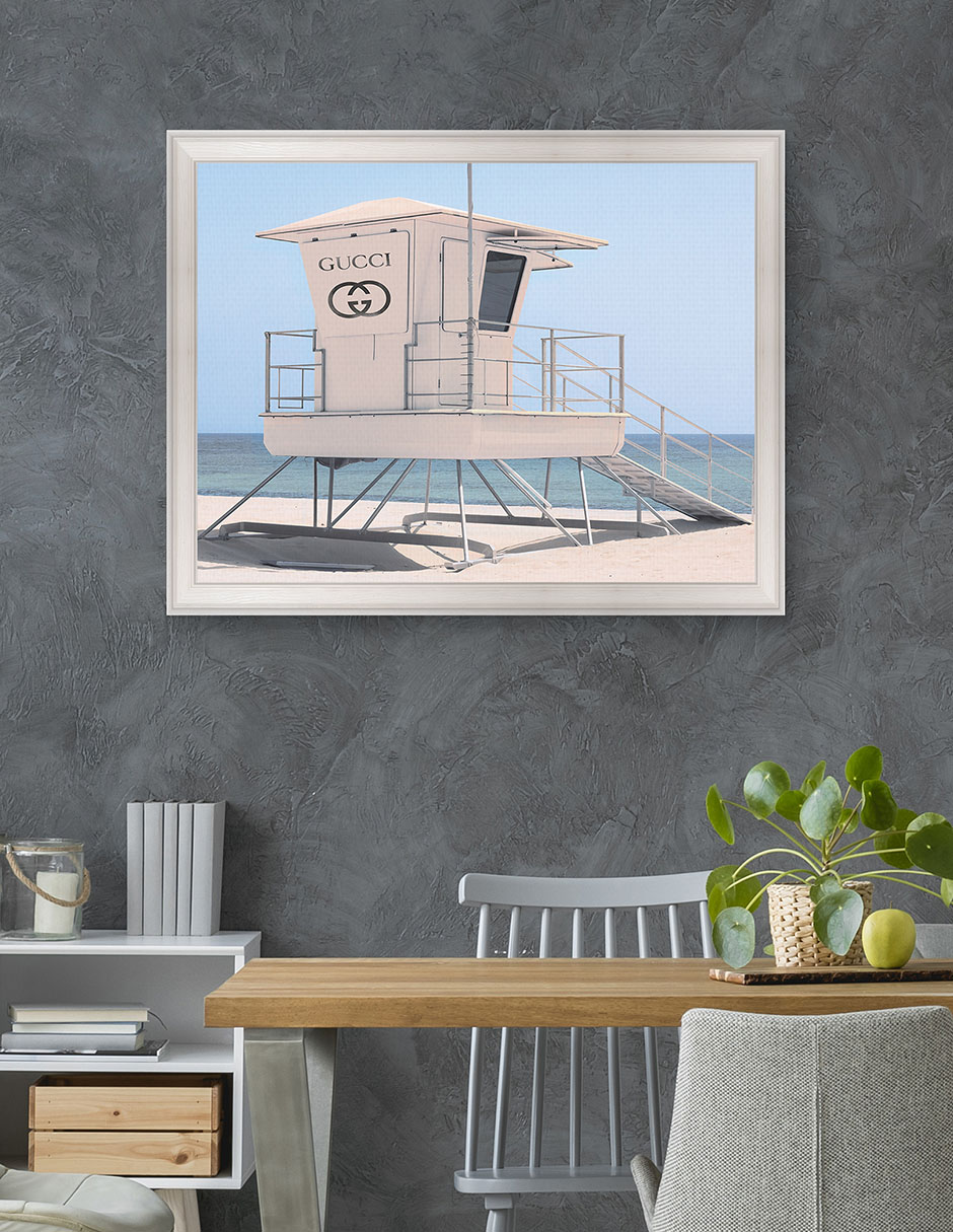 Cuadro decorativo Torre de salvavidas lujosa de Willow Brook Fine Art técnica mixta 4