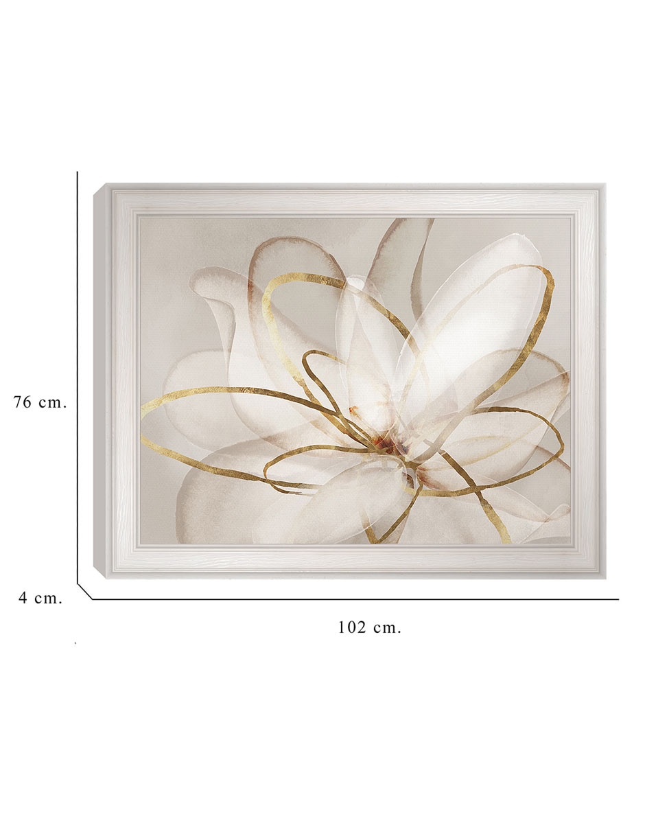 Cuadro decorativo Belleza transparente III de Eva Watts técnica mixta 2