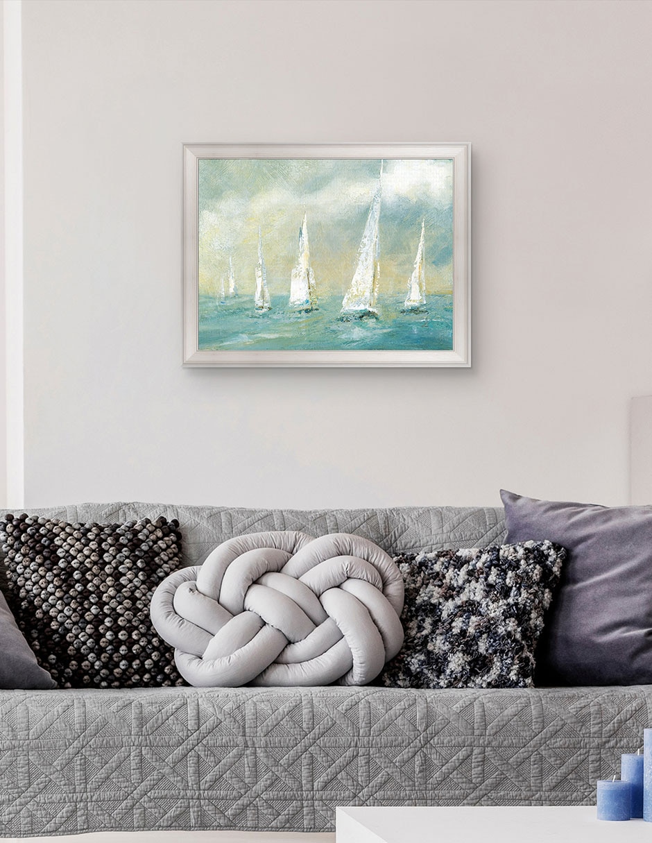 Cuadro decorativo Brisa marina de Carol Robinson técnica mixta 3