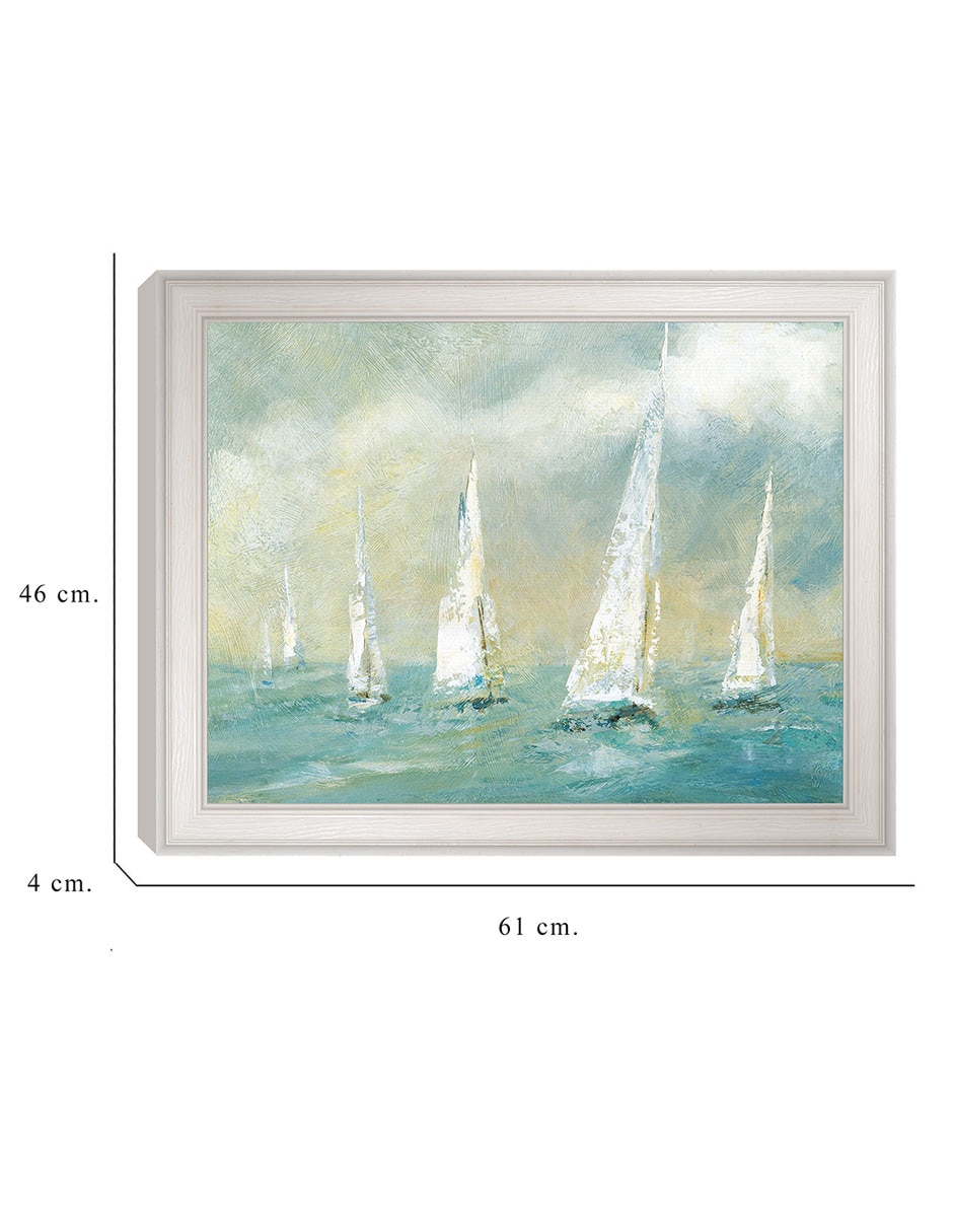 Cuadro decorativo Brisa marina de Carol Robinson técnica mixta 2