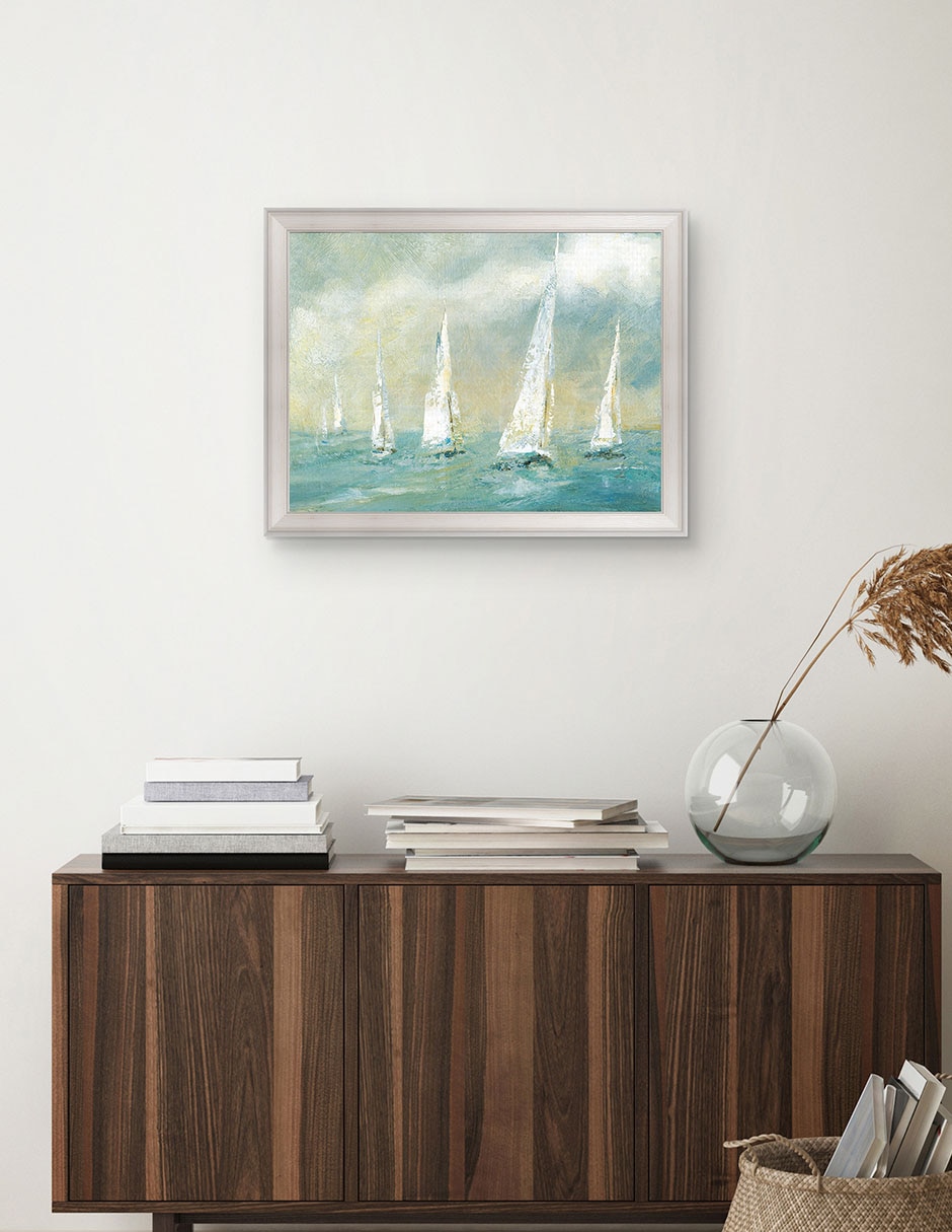 Cuadro decorativo Brisa marina de Carol Robinson técnica mixta 4