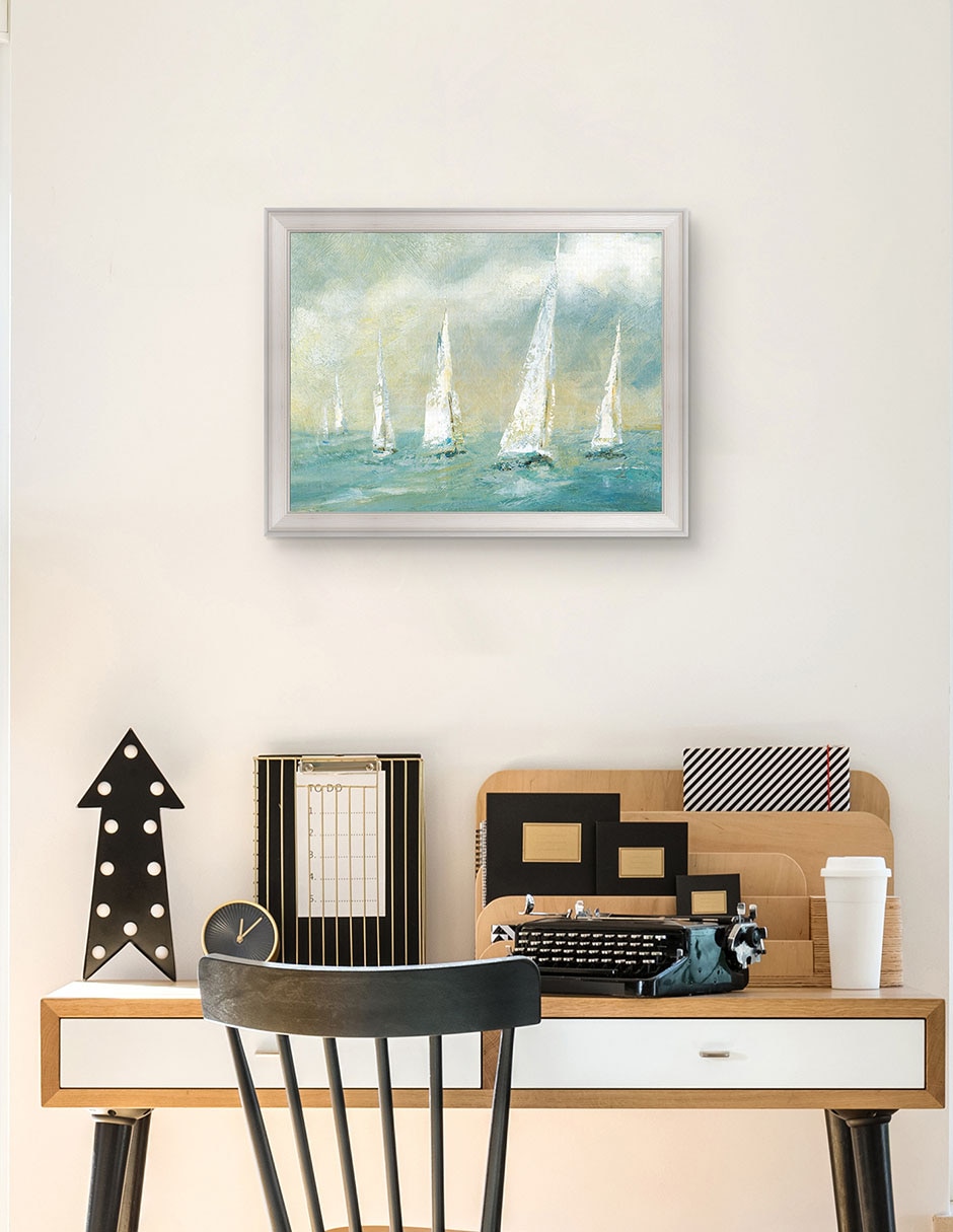 Cuadro decorativo Brisa marina de Carol Robinson técnica mixta 5