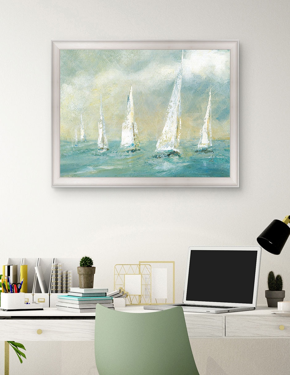 Cuadro decorativo Brisa marina de Carol Robinson técnica mixta 3