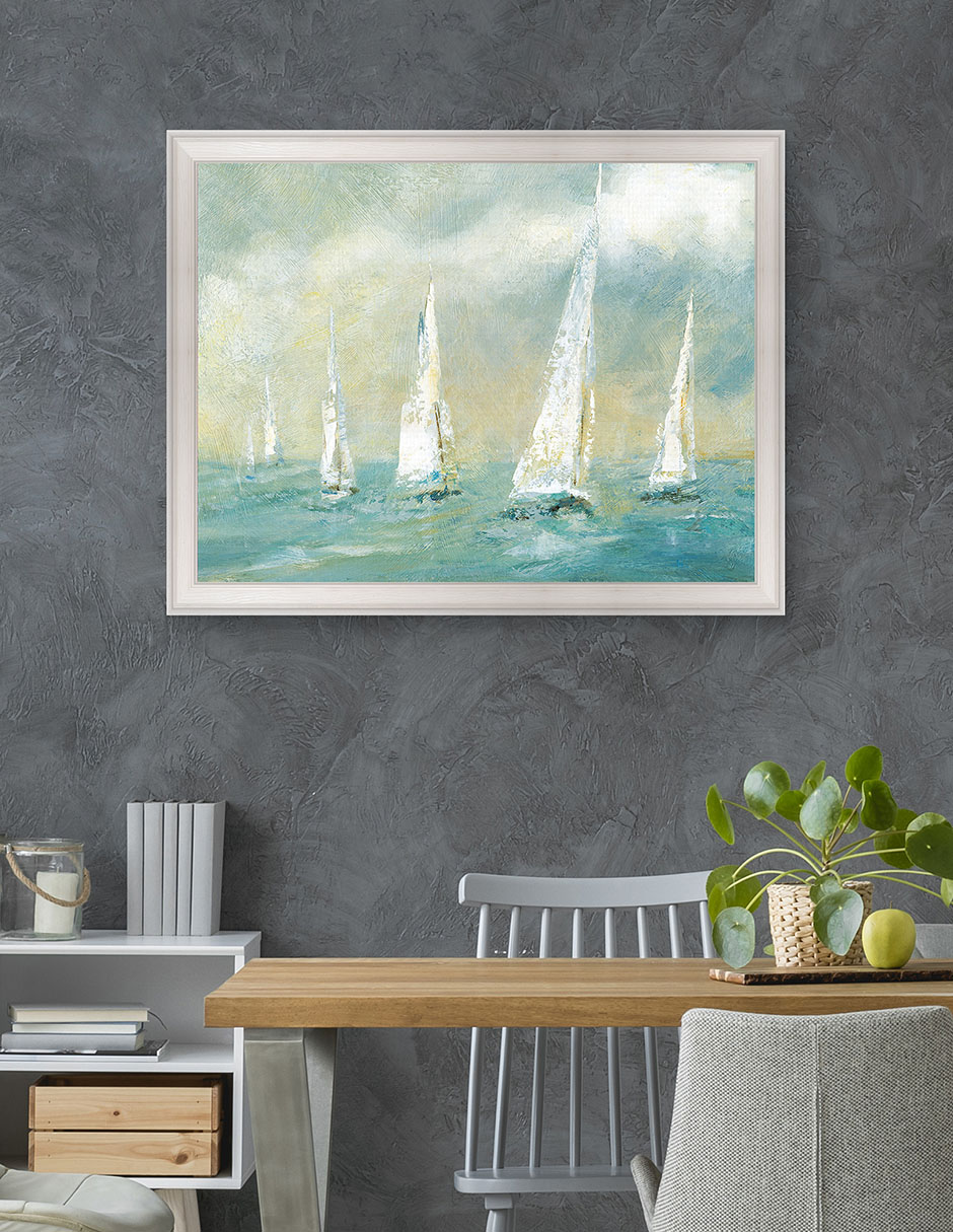 Cuadro decorativo Brisa marina de Carol Robinson técnica mixta 4
