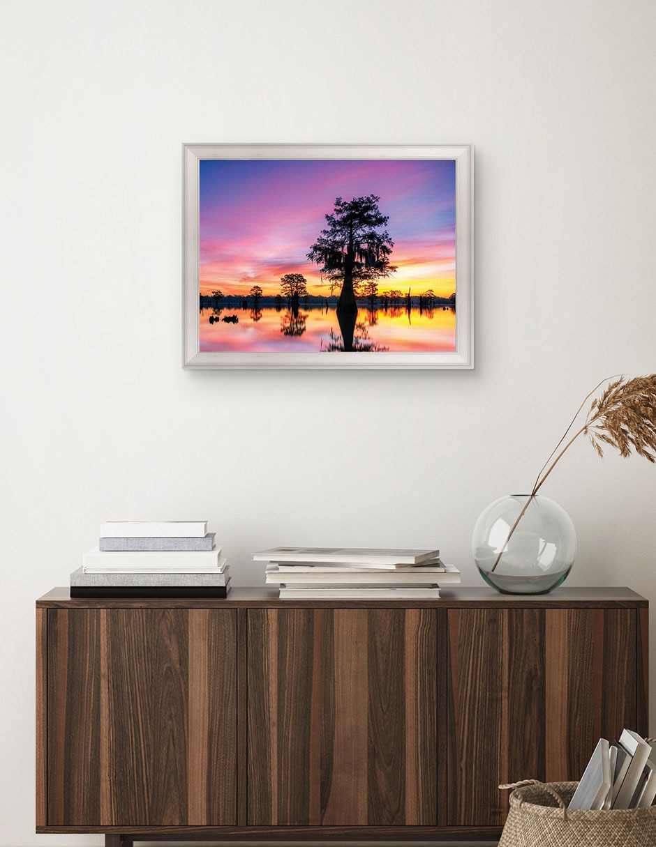 Cuadro decorativo Paisaje de sombras de Andy Crawford técnica mixta 3