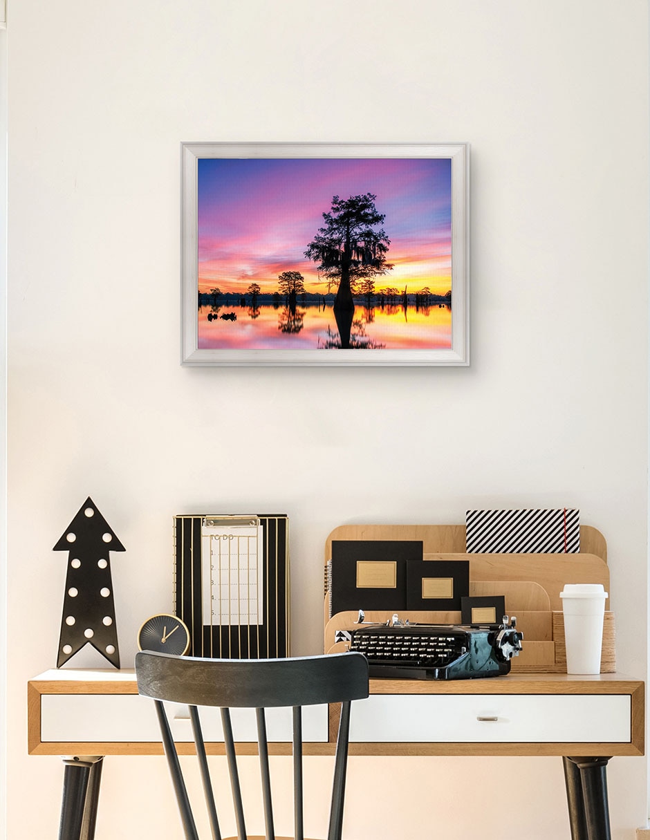 Cuadro decorativo Paisaje de sombras de Andy Crawford técnica mixta 4