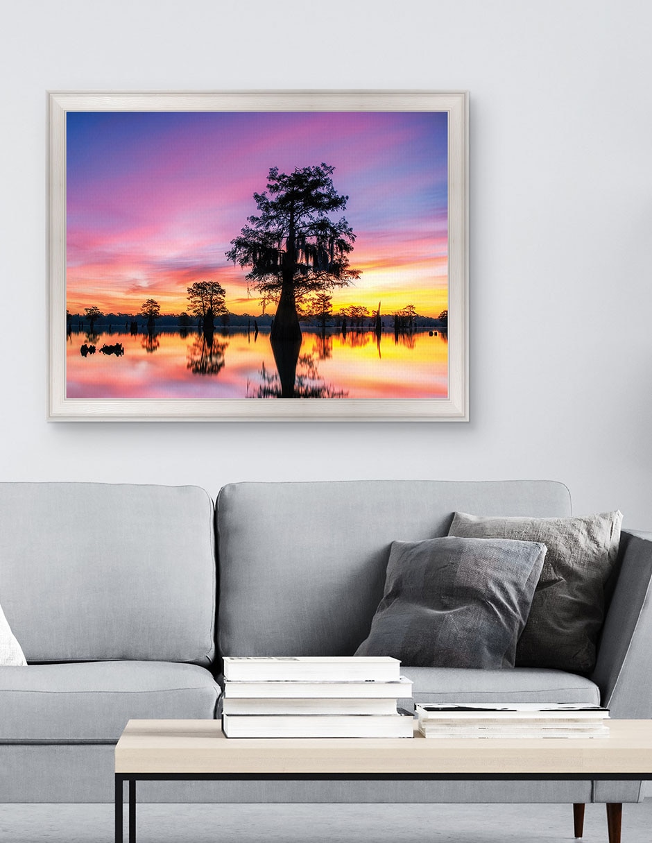 Cuadro decorativo Paisaje de sombras de Andy Crawford técnica mixta 3