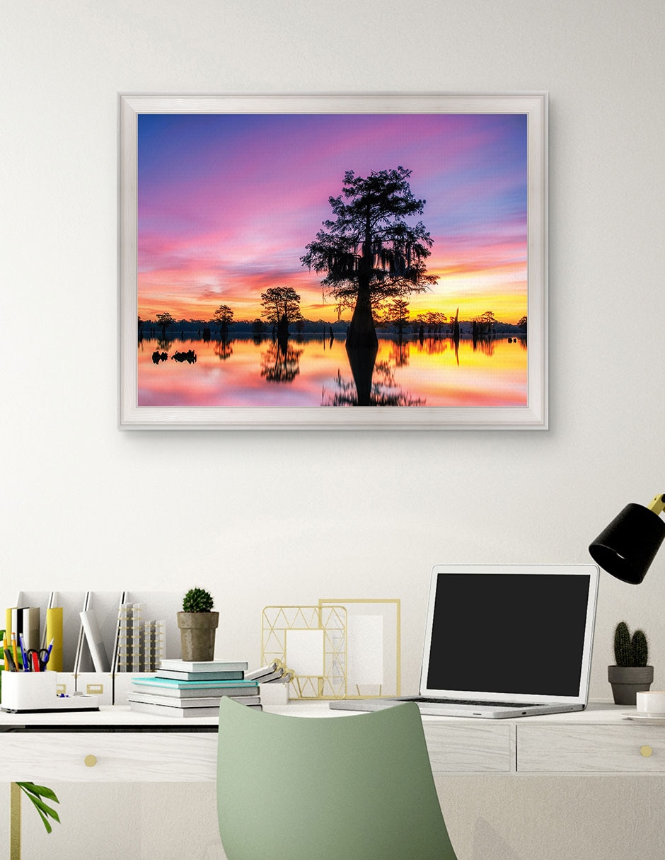 Cuadro decorativo Paisaje de sombras de Andy Crawford técnica mixta 4