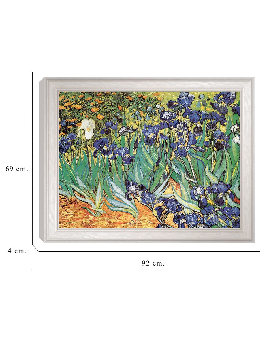 Cuadro decorativo Van Gogh – Jardín de iris de Portfolio Arts Group técnica mixta 6