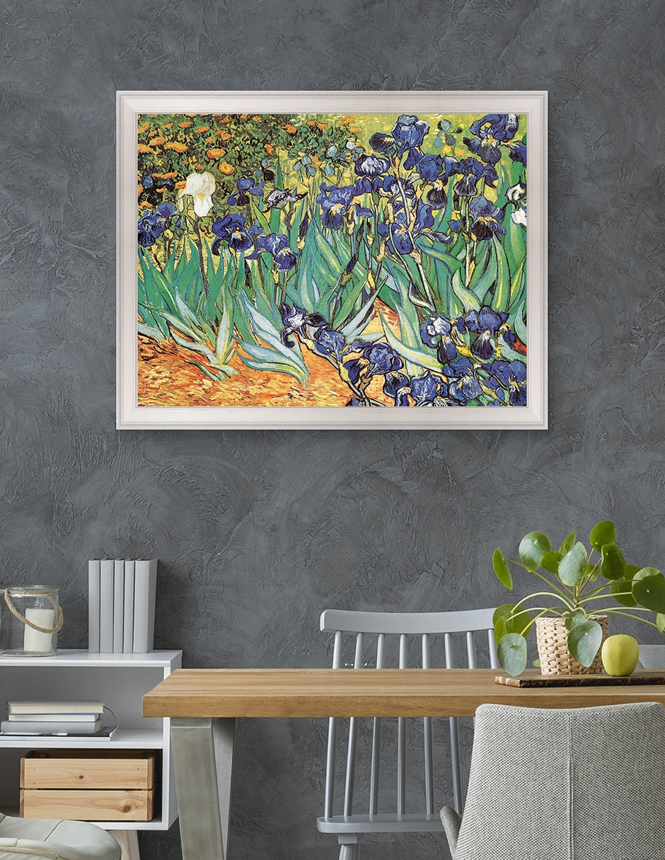 Cuadro decorativo Van Gogh – Jardín de iris de Portfolio Arts Group técnica mixta 4