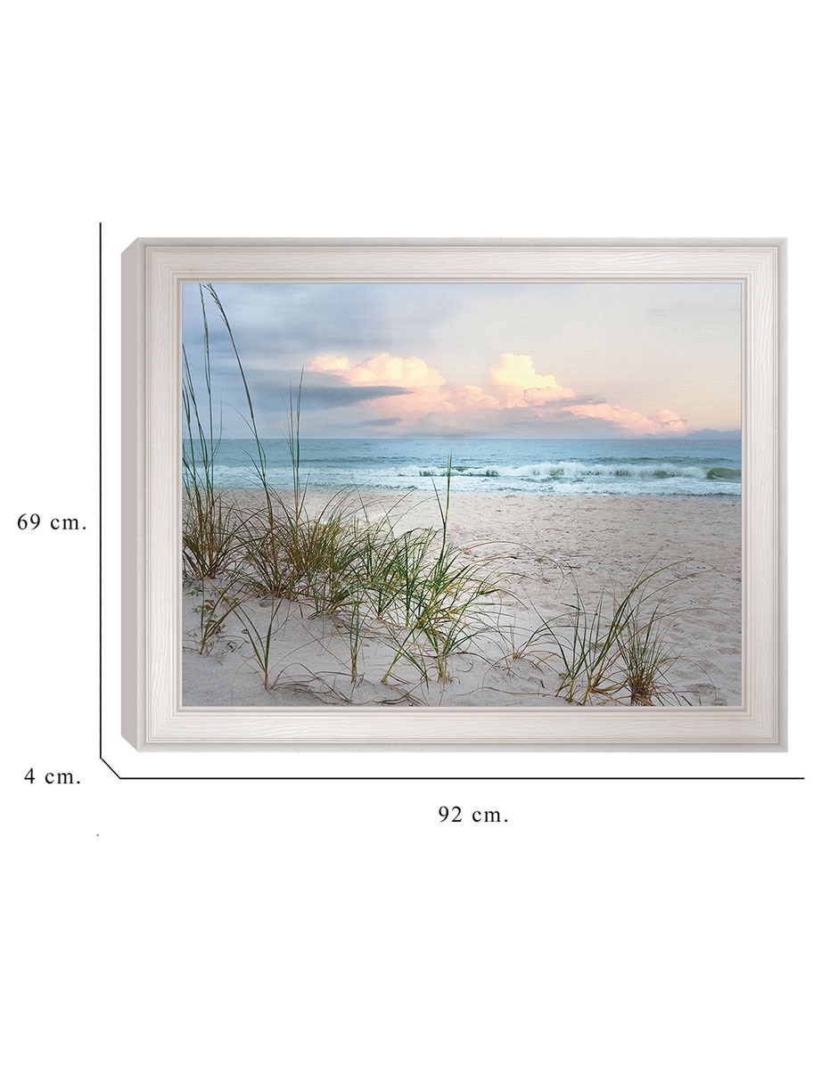 Cuadro decorativo Madera flotante de playa de Nan técnica mixta 2