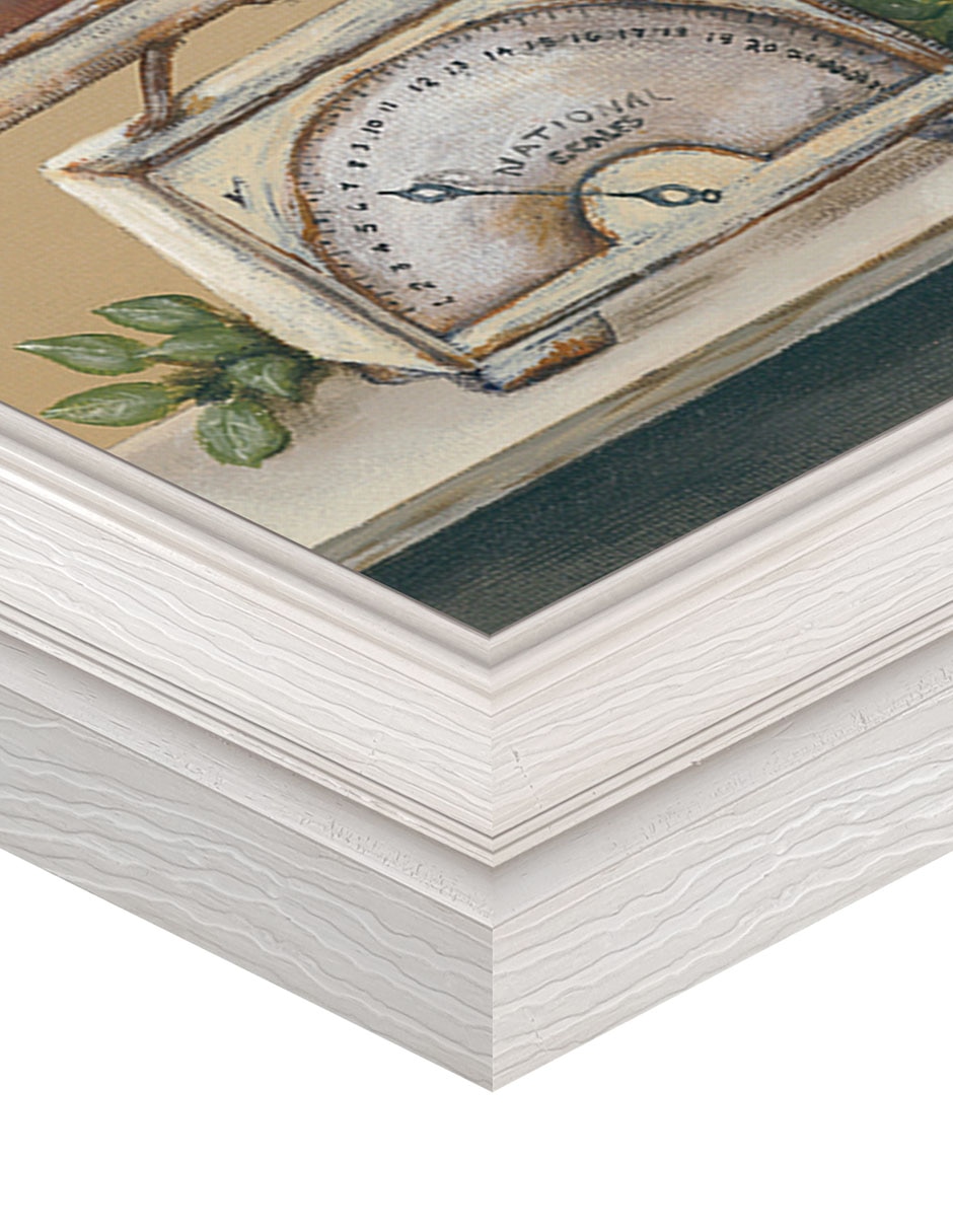 Cuadro decorativo Cocina de granja con jardín de Pam Britton técnica mixta 5