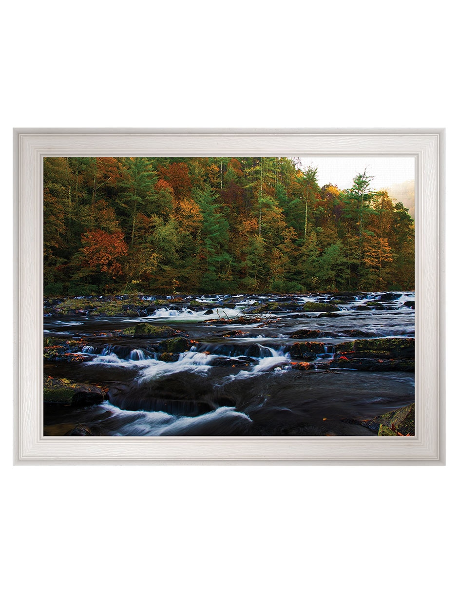 Cuadro decorativo Otoño en el río Tellico de Andy Crawford técnica mixta Cuadro decorativo Otoño en el río Tellico de Andy Crawford técnica mixta