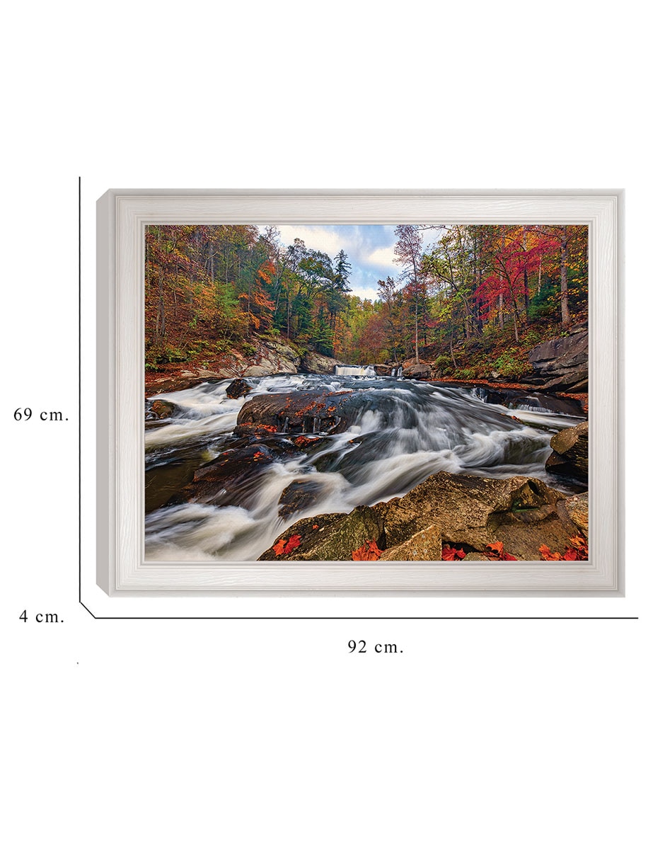 Cuadro decorativo Otoño debajo de pequeñas cascadas de Andy Crawford técnica mixta 6