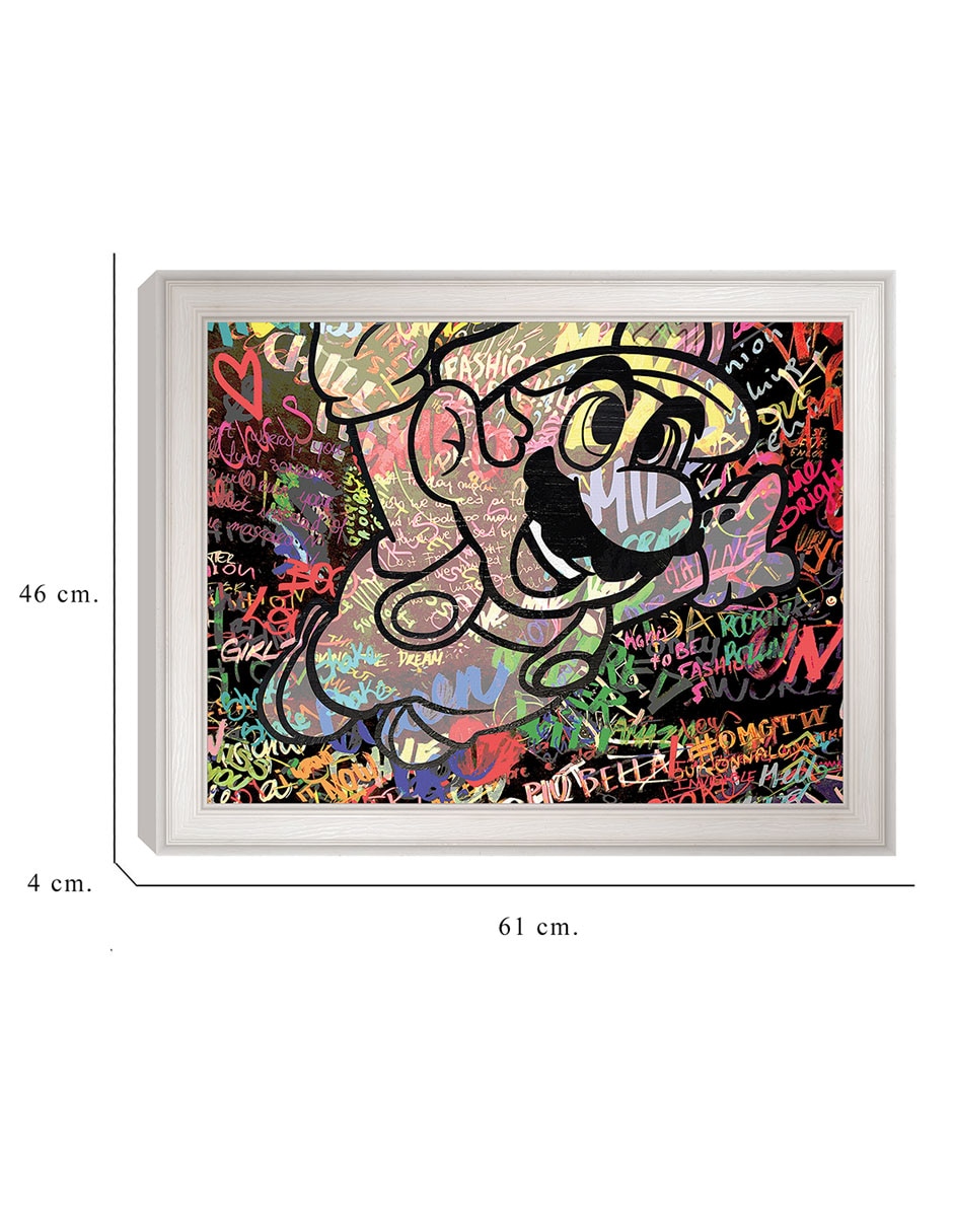 Cuadro decorativo Graffiti de Mario caricatura de The Pop Art Factory técnica mixta 2