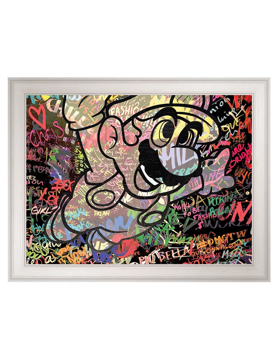 Cuadro decorativo Graffiti de Mario caricatura de The Pop Art Factory técnica mixta