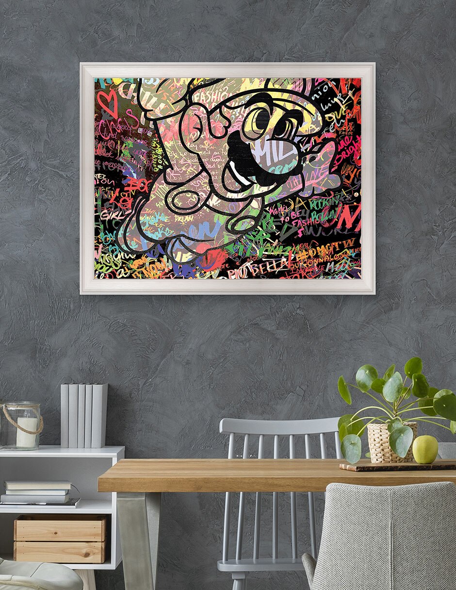 Cuadro decorativo Graffiti de Mario caricatura de The Pop Art Factory técnica mixta 4