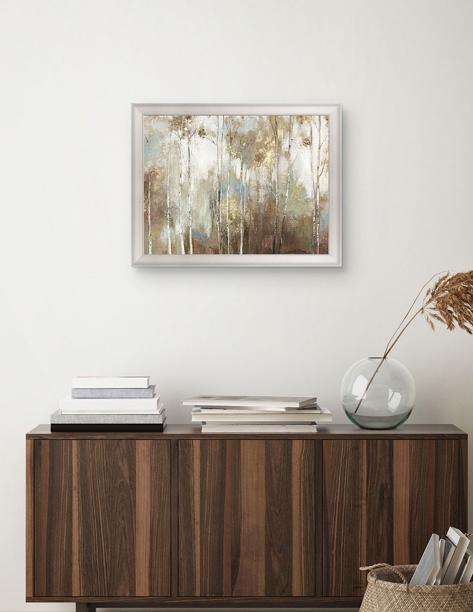 Cuadro decorativo Abedul fino III de Allison Pearce técnica mixta 4