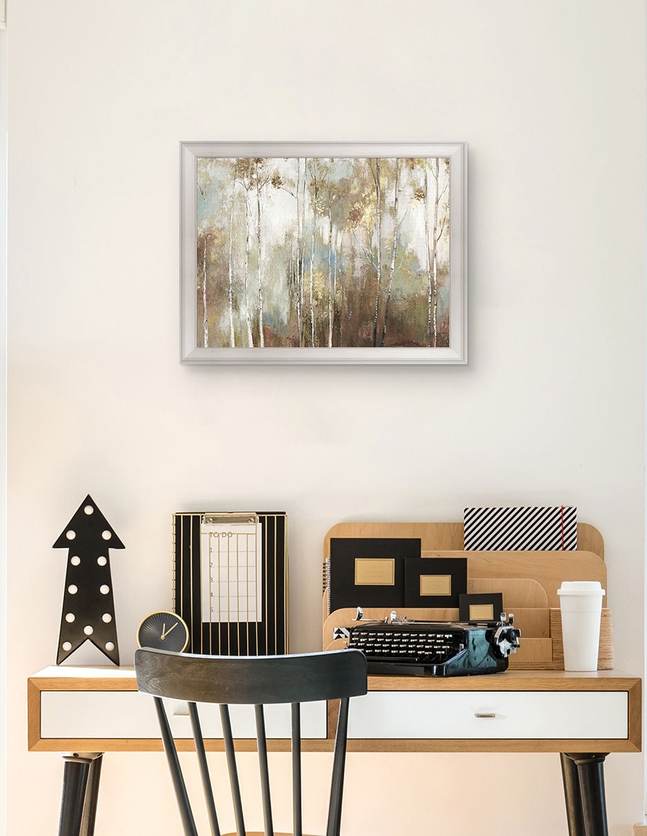 Cuadro decorativo Abedul fino III de Allison Pearce técnica mixta 5