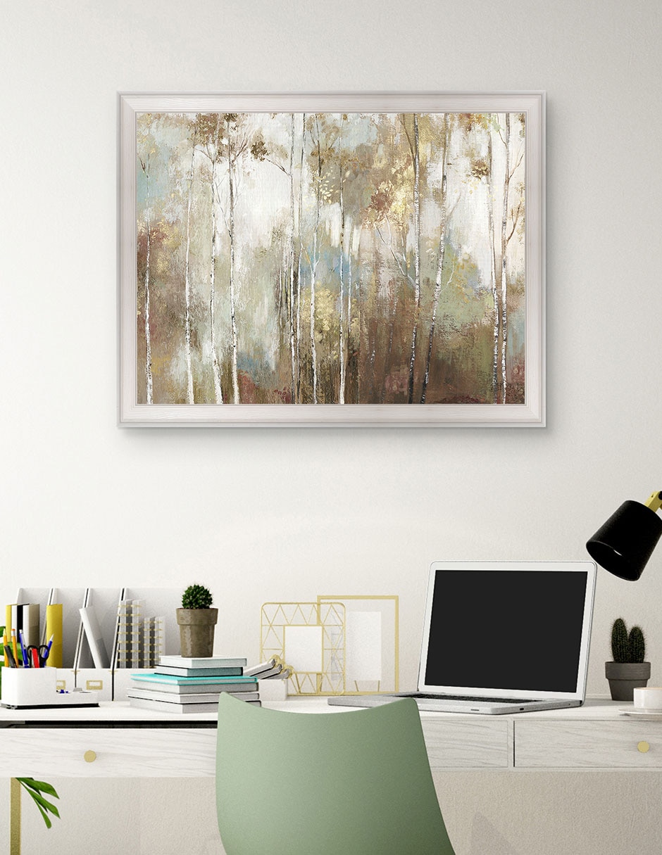 Cuadro decorativo Abedul fino III de Allison Pearce técnica mixta 3