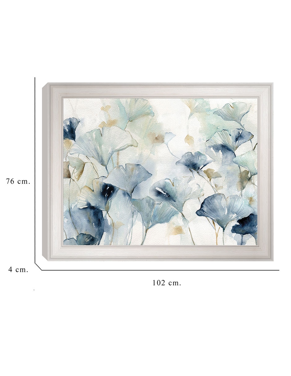Cuadro decorativo Ginkgo en esplendor de Carol Robinson técnica mixta 2