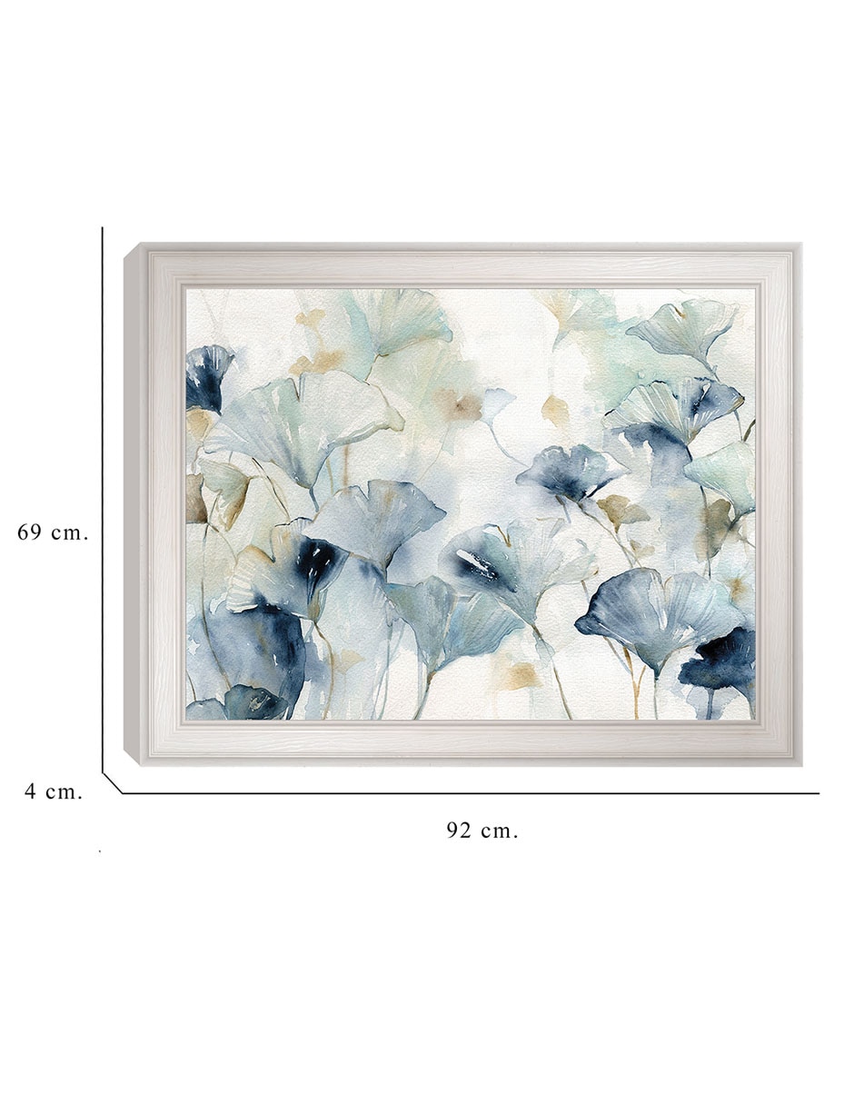Cuadro decorativo Ginkgo en esplendor de Carol Robinson técnica mixta 6