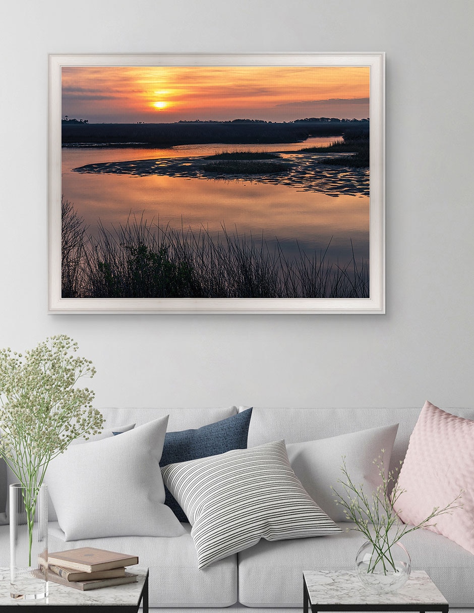 Cuadro decorativo Amanecer en Big Bend Florida de Andy Crawford técnica mixta 2